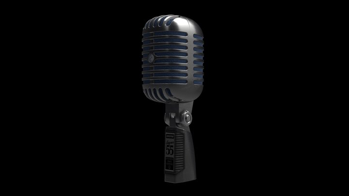 Shure Super 55 3D Model