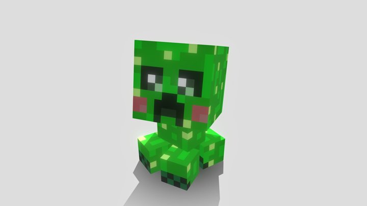 Chibi Creeper 3D Model