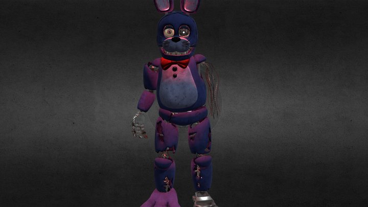 Withered Bonnie 3D Model