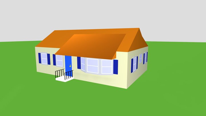 House Low Poly 3D Model