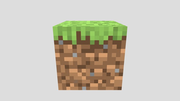 minecraft grass block 3D Model