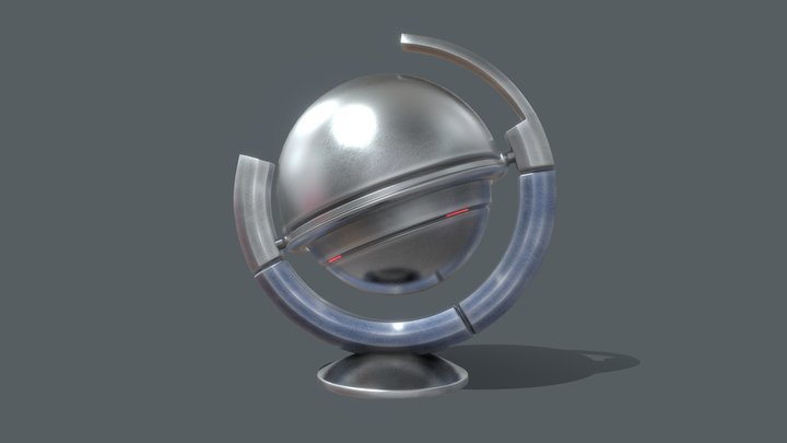 Sci-fi sphere (modern art) 3D Model