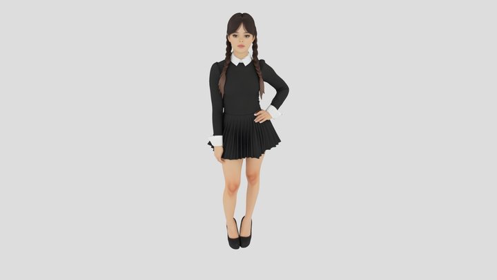 Jenna Ortega 3D Model