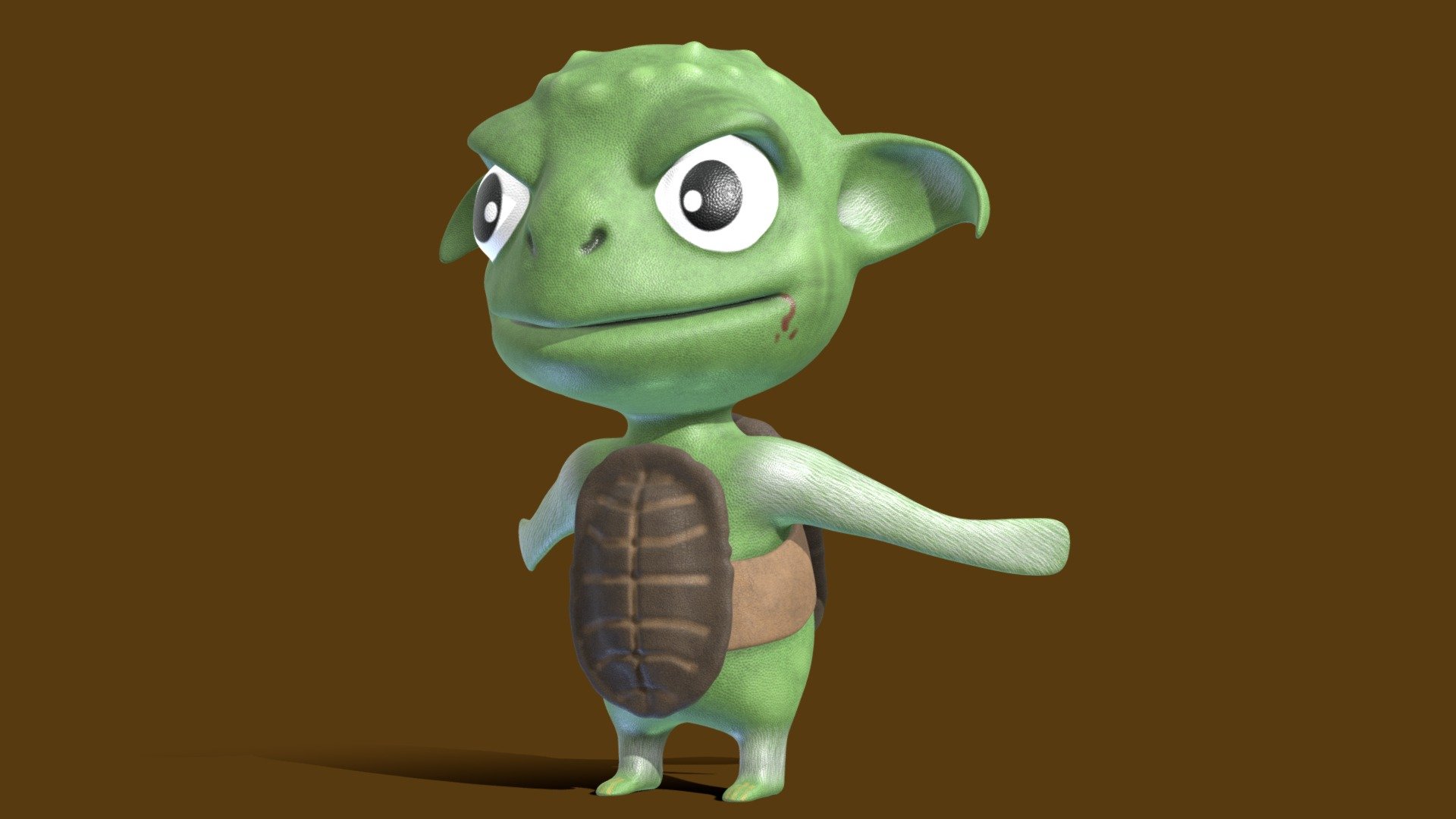 Goblin Yoda Mutant Dinosaur Turtle Penguin Model - Download Free 3D ...