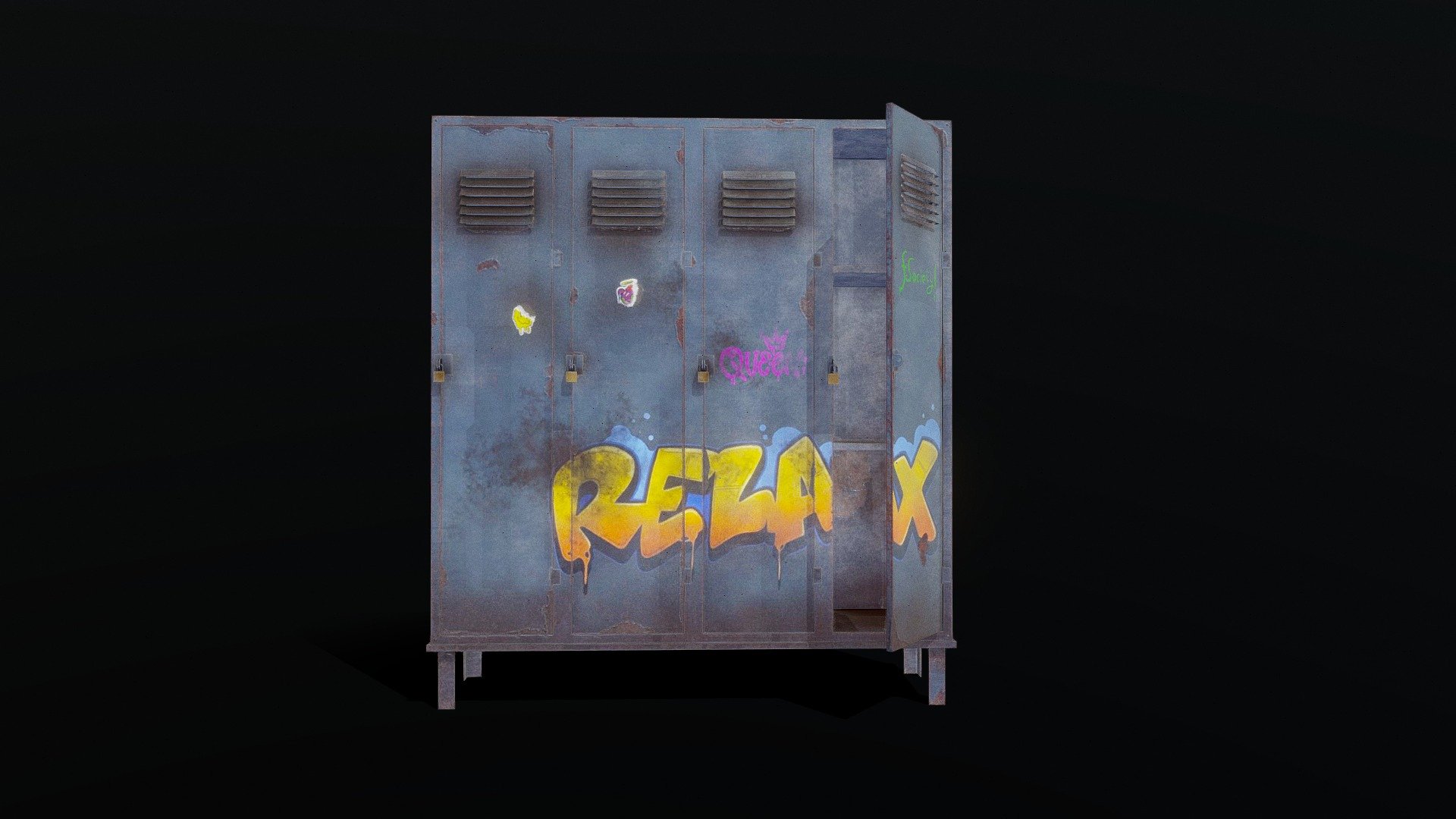Old Locker - 3D model by Ahsan.Faraz [fac68e0] - Sketchfab