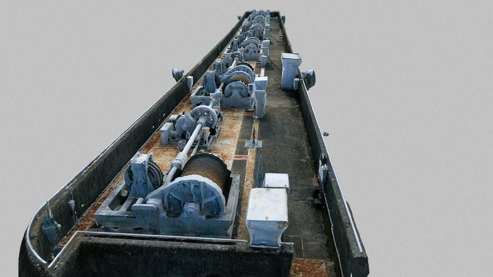 【3Dバーチャル見学ツアー】丸山ダム-ゲート開閉装置（巻上機） 3D Model