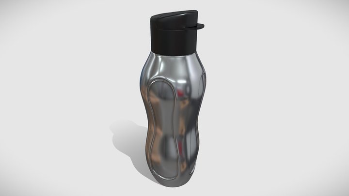 Tupperware Inspired Water Bottle 3D Model