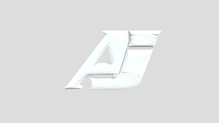 AJ Logo 3D Model