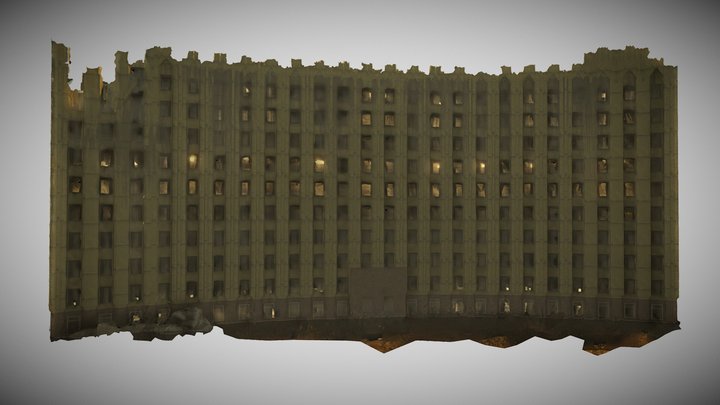 Дворец Дудаева 3D Model