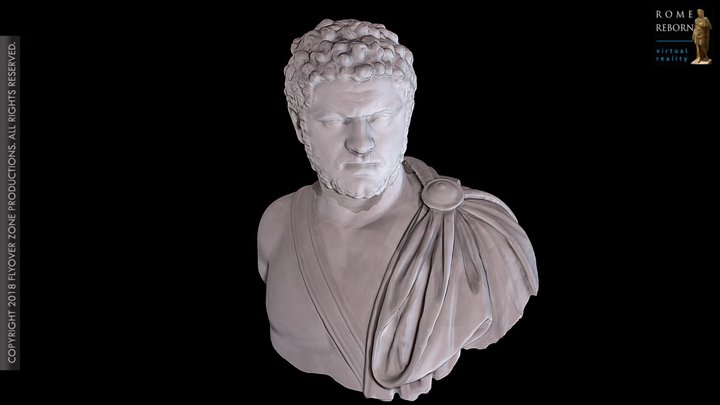 3D rendering of Caracalla