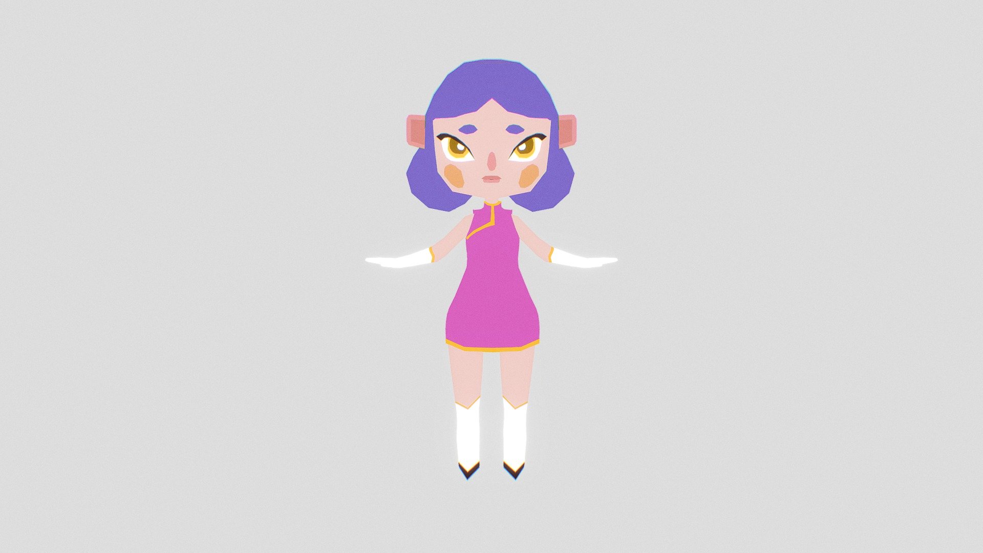 Female Purple Hair