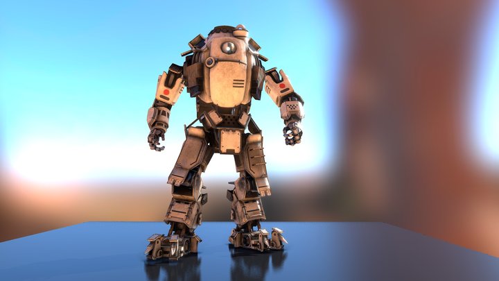 Titanfall Atlas Fanart - Now with Textures 3D Model