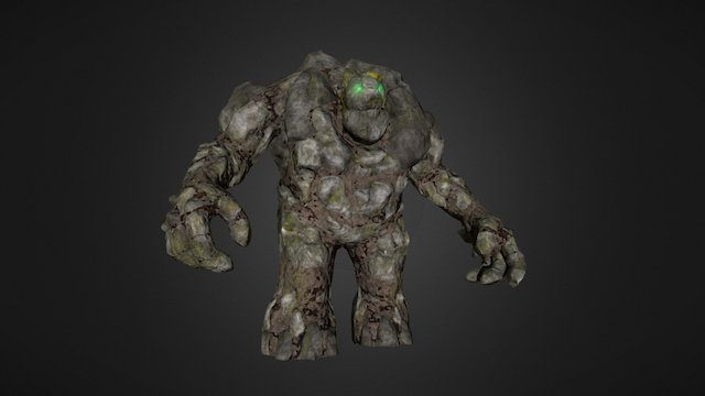Stone Golem 3D Model