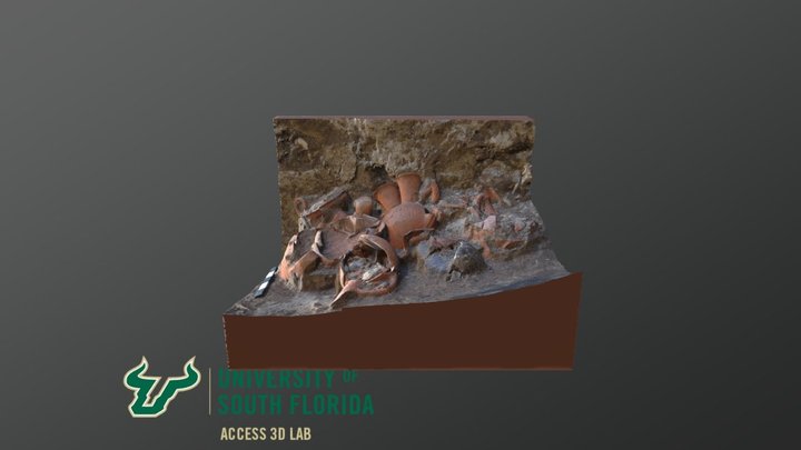 Early Bronze Age pottery deposit 3D Model