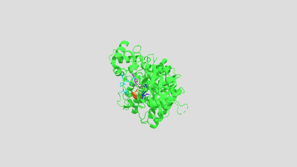 tabun bound with acetylcholinesterase