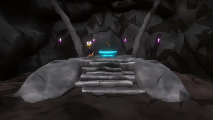 Duck in a cave 3D Model