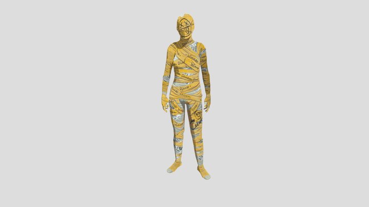 Pubg mummy set dance 3D Model