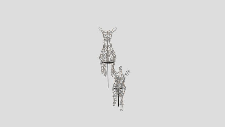 Luminous Reindeer Duo – Modello 3D gratuito STL