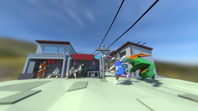 LowPoly Streetfigher 3D Model