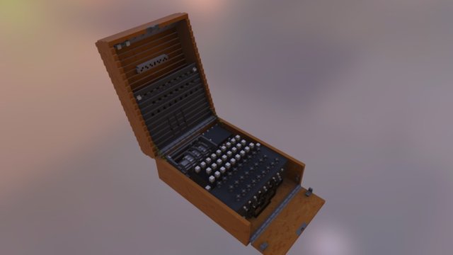 Enigma Machine 3D Model