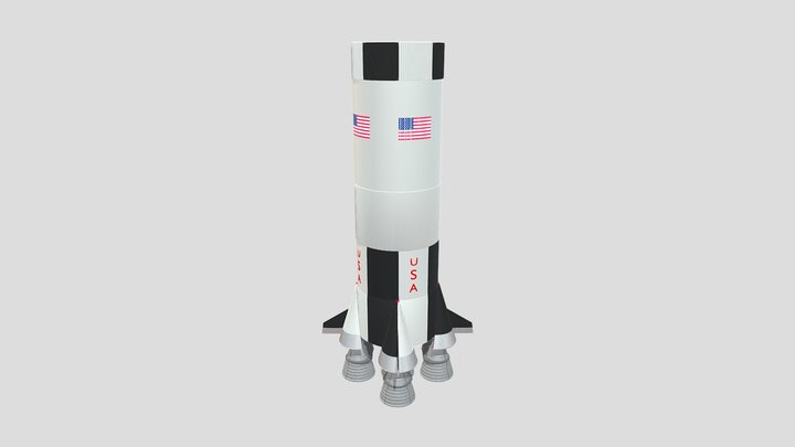 first stage apollo 11 3D Model