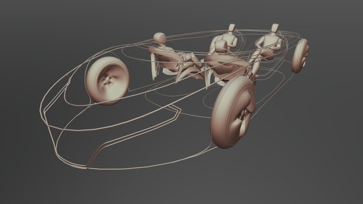 Mercedes 2040 AV Development 3D Model