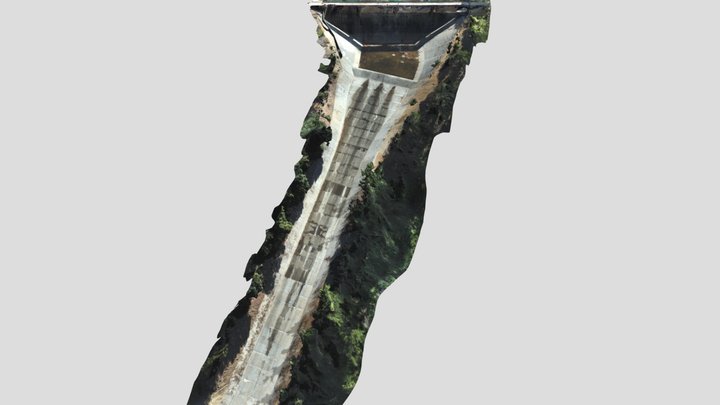 Scotts Flat Lake Spillway - Nevada City, CA 3D Model
