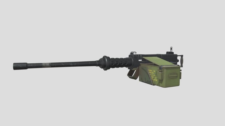 M2 machine gun 3D Model