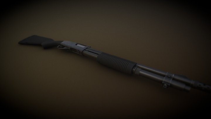 M870 Tactical 3D Model