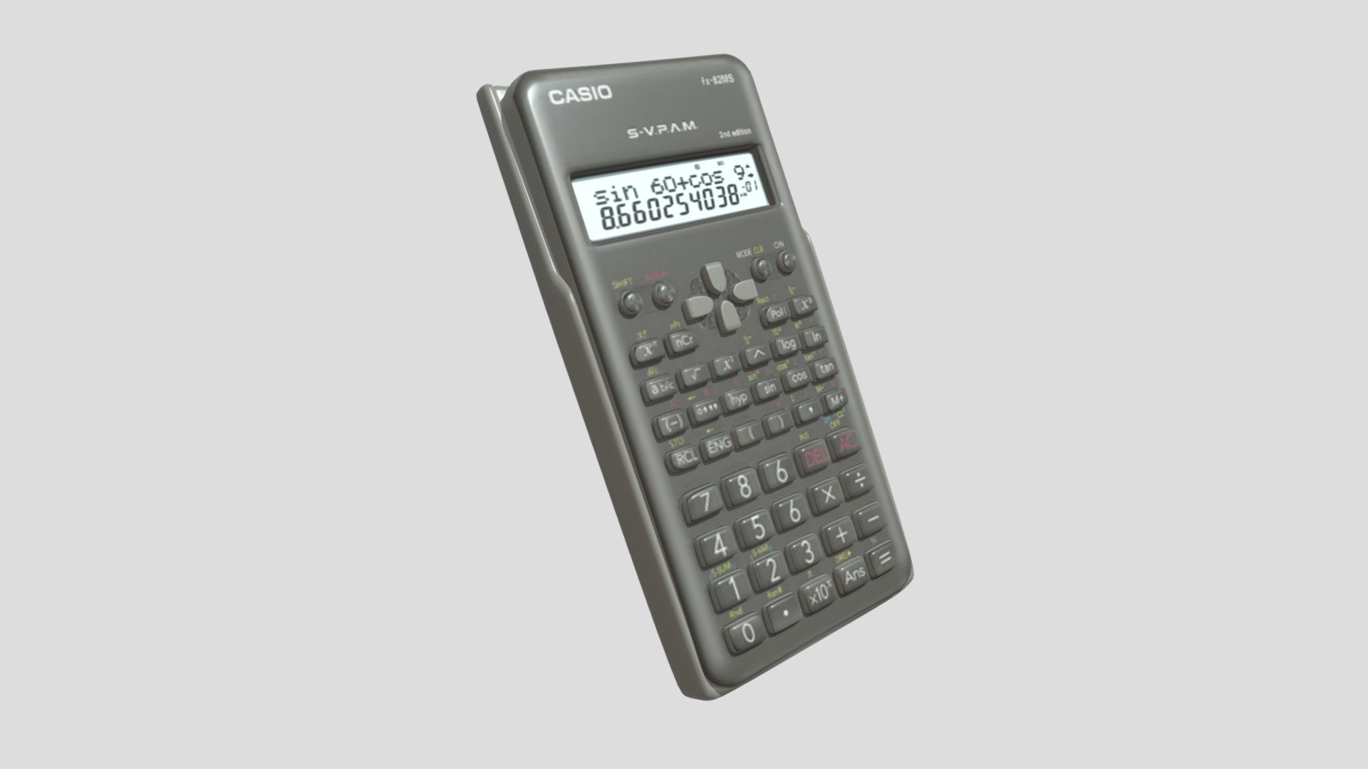 Casio FX-82MS Scientfic Calculator - 3D model by epsilonstar02  (@epsilonstar02) [fad4d6c]