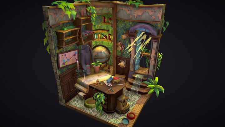 DAE Crib - Geologist's room 3D Model