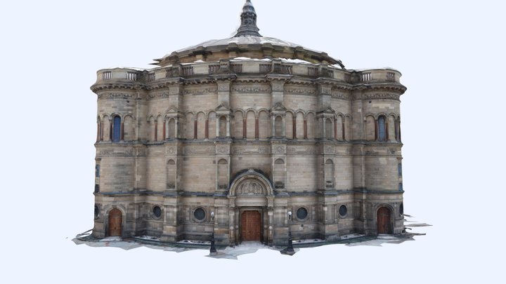 mcewan-hall-facade-the-university-of-edinburgh 3D Model