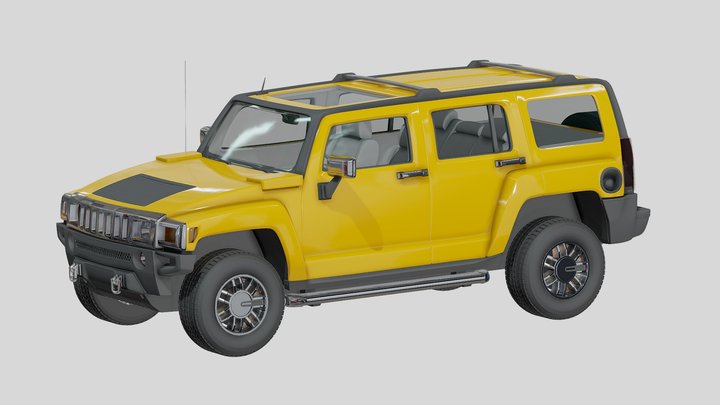 Mid Size Off Road SUV 3D Model