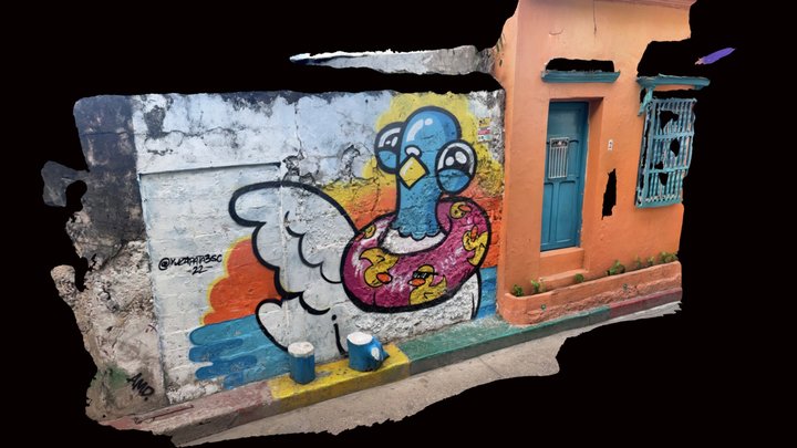 Street art in Getsemani 3D Model