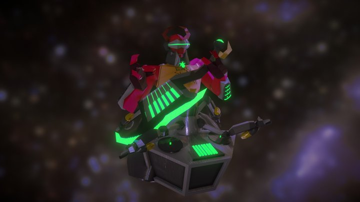DJ Demoniq - Neon Demon 3D Model
