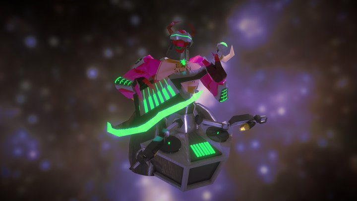 DJ Demoniq - Neon Demon 3D Model