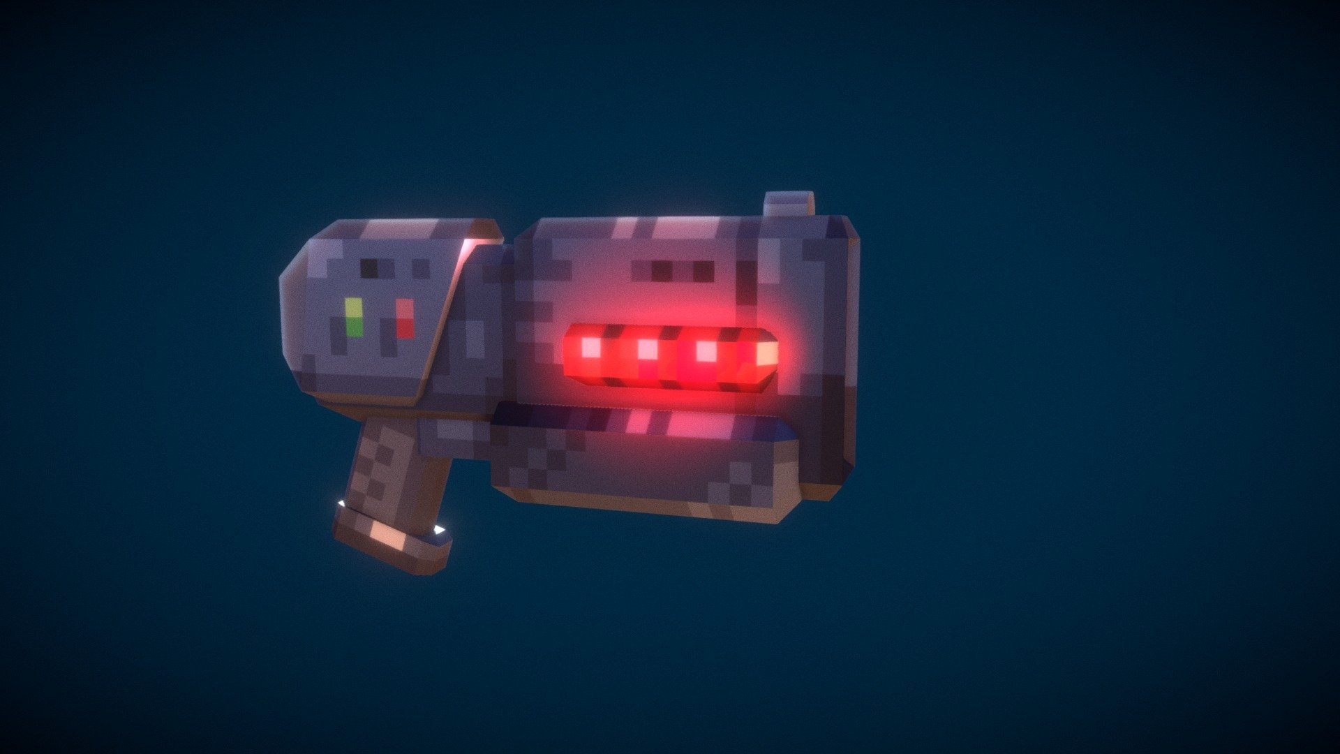 LASER GUN 3D model by P_IX_L (sbah64528) [fad80bf] Sketchfab