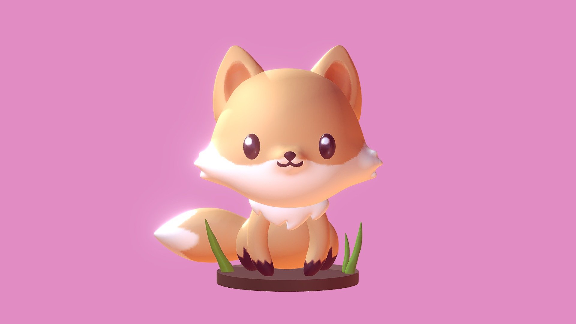 Cute Fox - Download Free 3D model by eexy (@eexy) [fad88d0]
