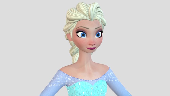 Elsa Frozen 1. 3D Model