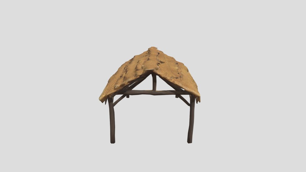 Medieval Thatched Roof  Shelter
