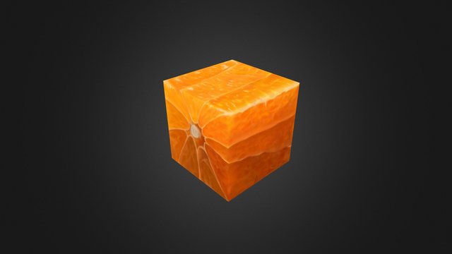 Texturing Exercise Box Orange 3D Model