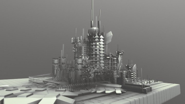 Integrated Castle 3D Model