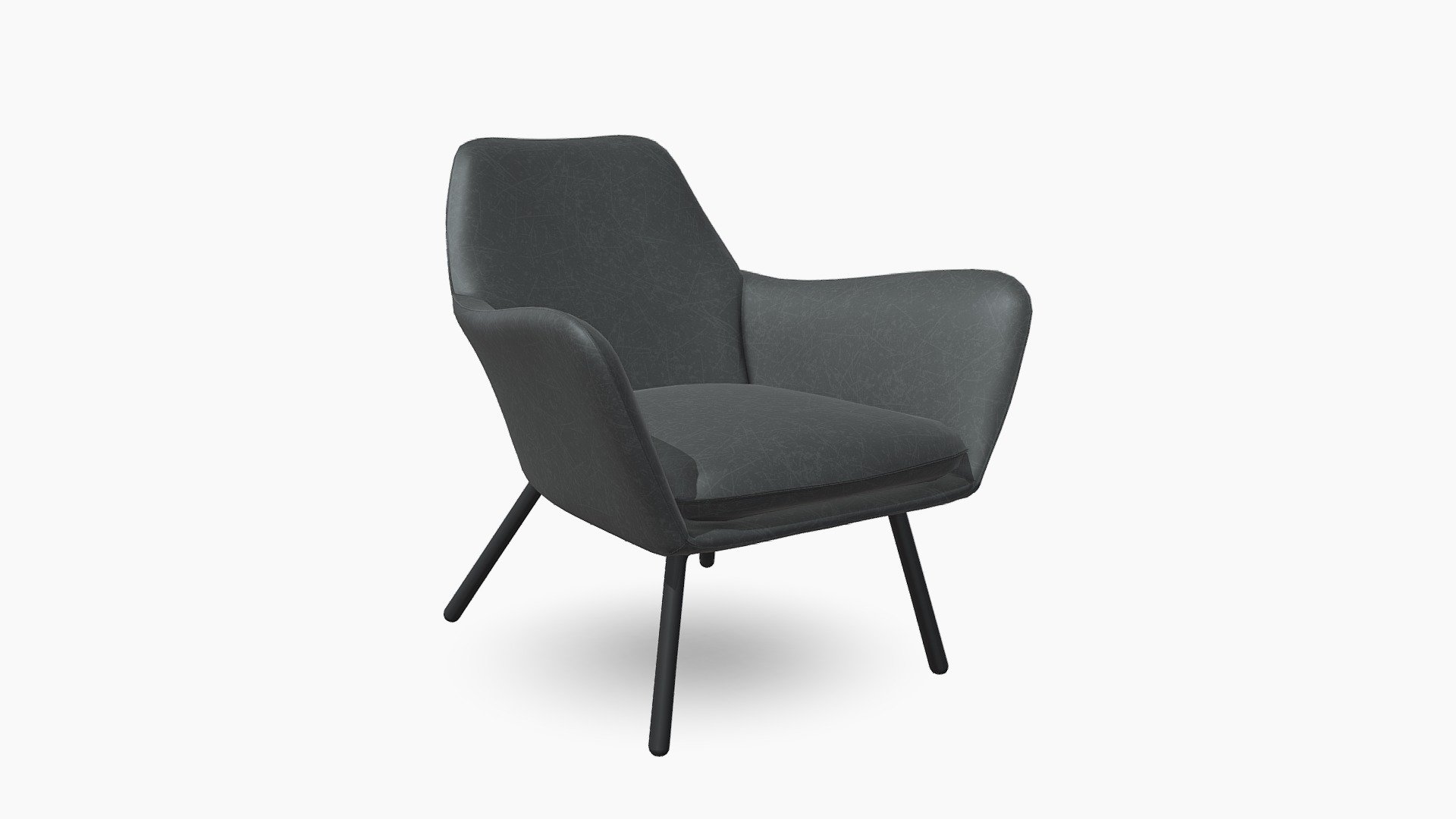 300474 POLTRONA GATSBY CUERO SINTETICO GRIS — Sketchfab embed 3D viewer
