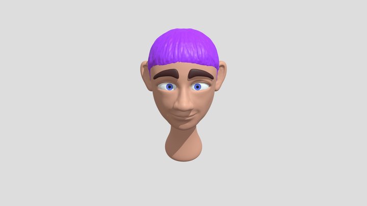 Stylized autoportrait AOK 3D Model