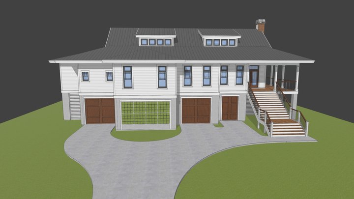 Coastal Home 3D Model