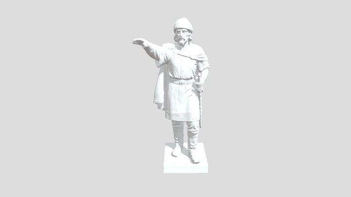 Sculpture Alexander Nevsky 3D Model
