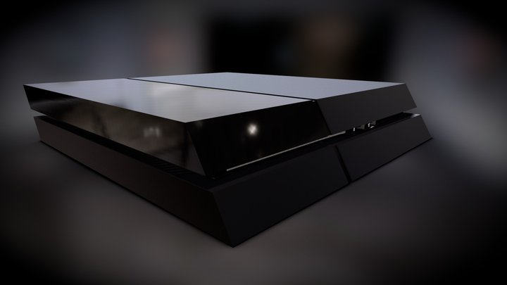 PS4 Recreation (No Logos) 3D Model
