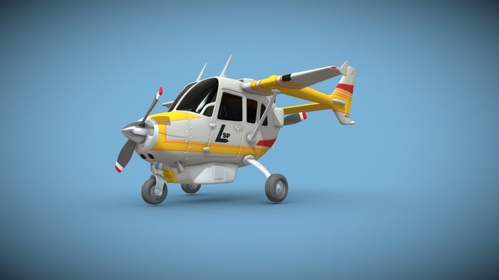 Mini Cessna - C337 Skymaster 3D Model