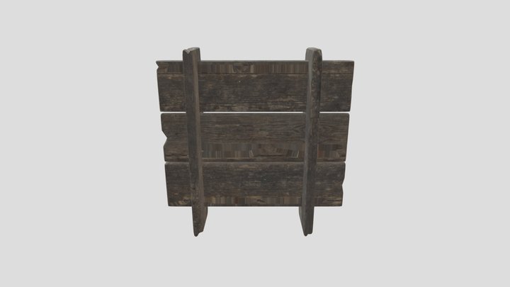 wood Awning 3D Model