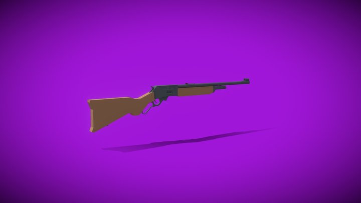 Winchester Model 1895 | Minecraft 3D Model